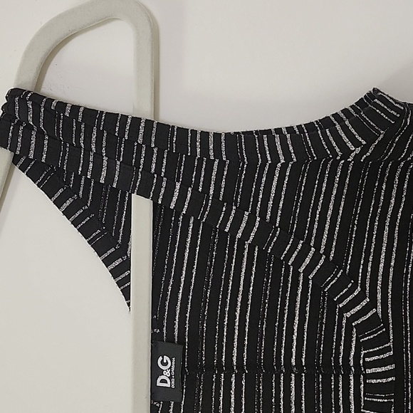 Dolce & Gabbana  Romantic Metallic Striped Dress Size 2/38 - Picture 14 of 17